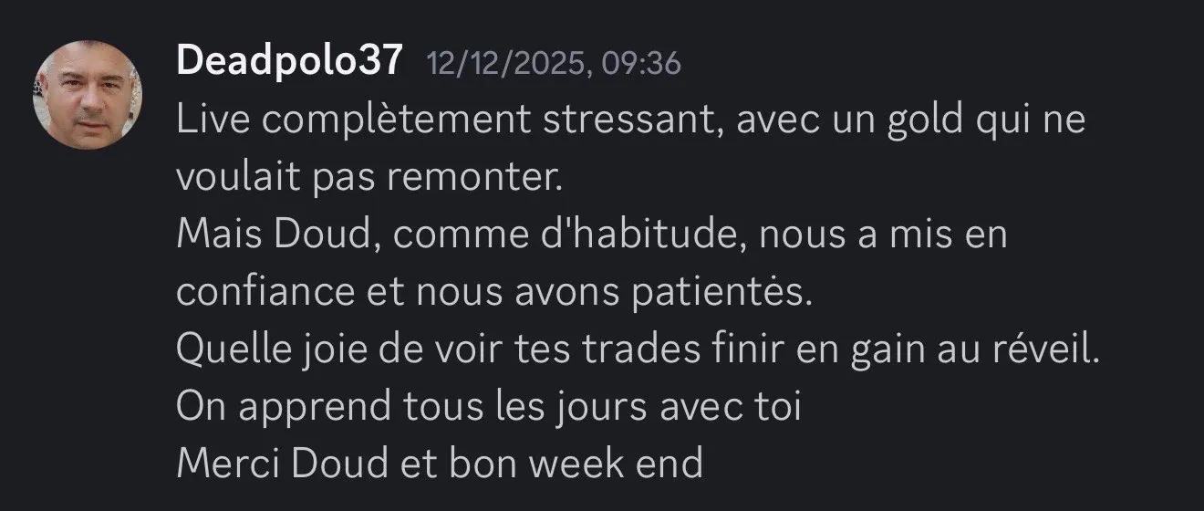 Avis sur les lives trading