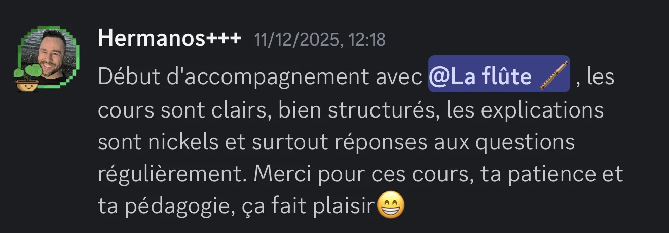 Avis de Hermanos sur l'accompagnement Marine