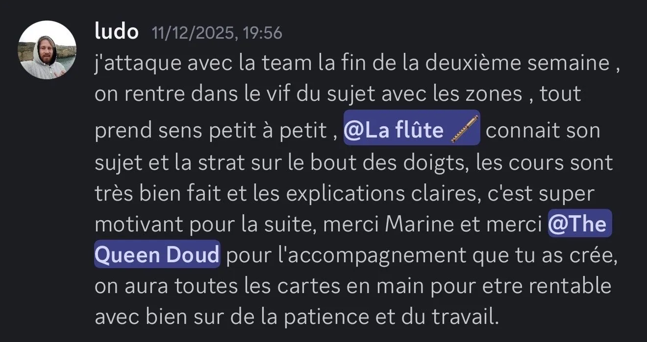 Avis de Ludo sur l'accompagnement Marine